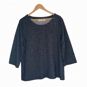 WEEKENDS by Chico’s Knit Jersey Top with zipper detail, Great condition